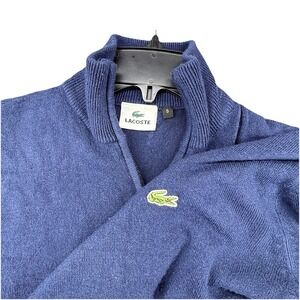 Vintage Lacoste 1/4 Zip‎ Sweatshirt Size S Blue Y2K 90S